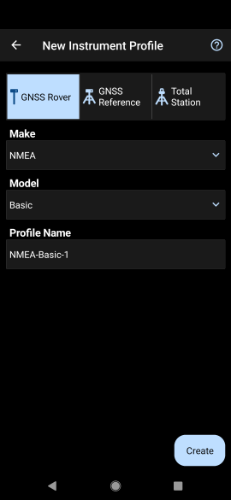 New Instrument Profile